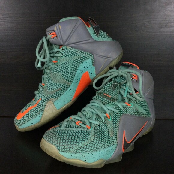 Nike Lebron XII(12) Miami Dolphins Hyper MVP-Mens 7.5-Basketball Shoe 684593-301 main image 8
